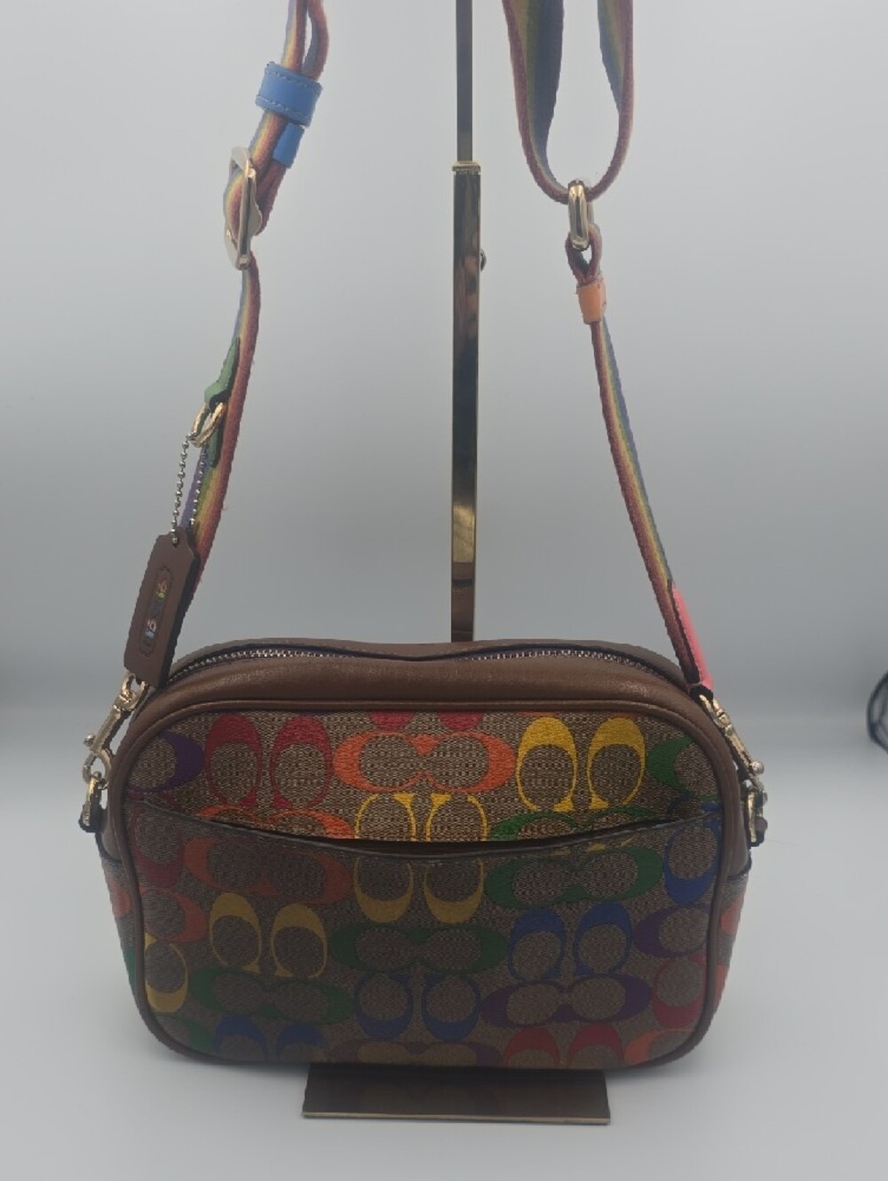Coach Multicolor Pride Collection Signature Mono Crossbody W/ Strap/Tag (GOOD)🌈 - Picture 13 of 16